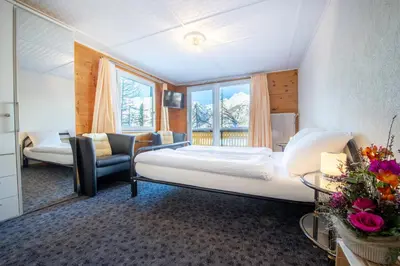 Ein Bett oder Betten in einem Zimmer der Unterkunft Pension Aaron am See