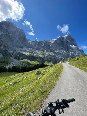 Ein allgemeiner Bergblick oder ein Berglick von der Ferienwohnung aus