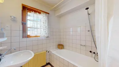 Ein Badezimmer in der Unterkunft Charming alpine studio in the Val d'Anniviers