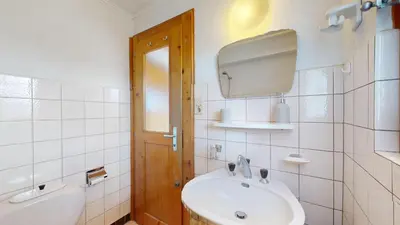 Ein Badezimmer in der Unterkunft Charming alpine studio in the Val d'Anniviers