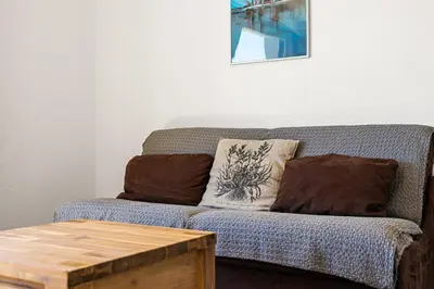 Ein Sitzbereich in der Unterkunft Balcon des Alpes 02 - 4 pers - au calme