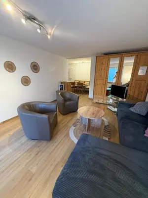 Ein Sitzbereich in der Unterkunft Saas-Fee Swiss Vacances