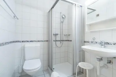 Ein Badezimmer in der Unterkunft Chalet Wassermandli