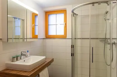 Ein Badezimmer in der Unterkunft Jägerhof Serviced Apartements