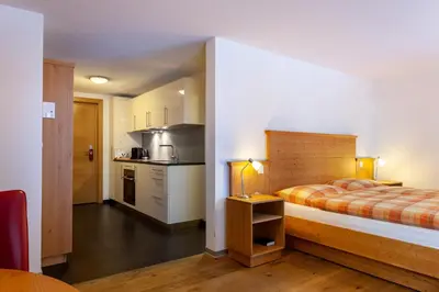 Küche/Küchenzeile in der Unterkunft Jägerhof Serviced Apartements