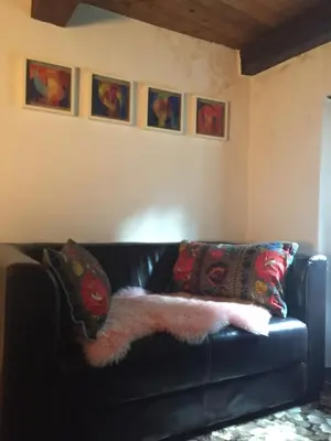 Ein Sitzbereich in der Unterkunft casa Radegonda