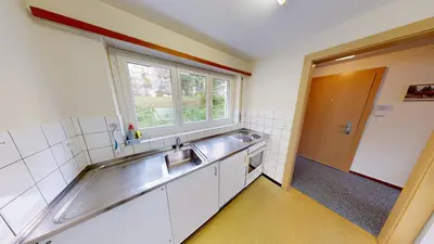 Küche/Küchenzeile in der Unterkunft Floralpina FL1