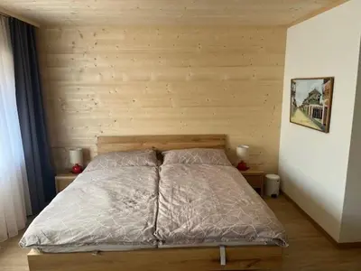 Ein Bett oder Betten in einem Zimmer der Unterkunft Studio in Chalet Kuckuk