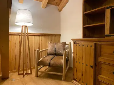 Ein Sitzbereich in der Unterkunft Marvellous apartment with view on the Alps!