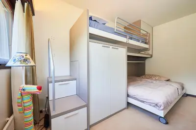 Ein Bett oder Betten in einem Zimmer der Unterkunft Supercrans, Rte de la Tour 10, Superb View!!