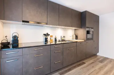 Küche/Küchenzeile in der Unterkunft Modern designed, luxury mountain view Apartment