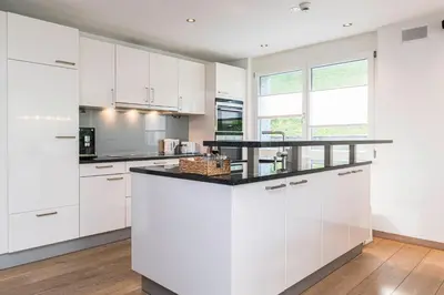 Küche/Küchenzeile in der Unterkunft Matthiol Appartements