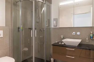 Ein Badezimmer in der Unterkunft Matthiol Appartements