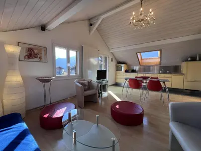 TV/Unterhaltungsangebot in der Unterkunft Chalet Tilia Penthouse