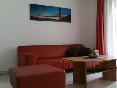 Ein Sitzbereich in der Unterkunft Ferienhaus Antigua