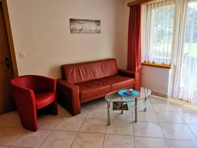 Ein Sitzbereich in der Unterkunft Ferienhaus Antigua