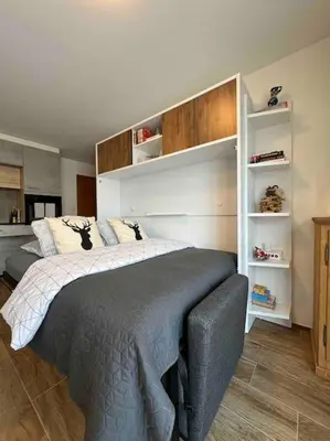 Ein Bett oder Betten in einem Zimmer der Unterkunft Vista Alpina Lodge