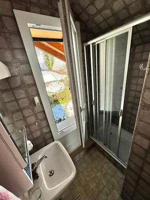 Ein Badezimmer in der Unterkunft Burgheim Siesta