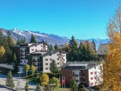 Ein allgemeiner Bergblick oder ein Berglick von der Ferienwohnung aus