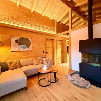 Chalet Spatz Loft with Sauna Kandersteg Oeschinen Lake