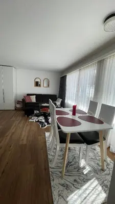 Ein Sitzbereich in der Unterkunft Studio Haus Castello
