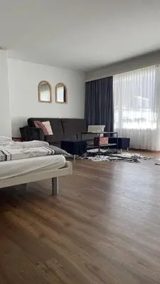 Ein Sitzbereich in der Unterkunft Studio Haus Castello