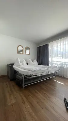 Ein Bett oder Betten in einem Zimmer der Unterkunft Studio Haus Castello
