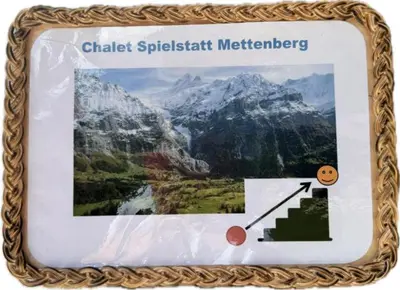 Ein allgemeiner Bergblick oder ein Berglick von der Ferienwohnung aus