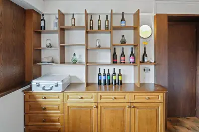 Küche/Küchenzeile in der Unterkunft Appartement au coeur du vignoble
