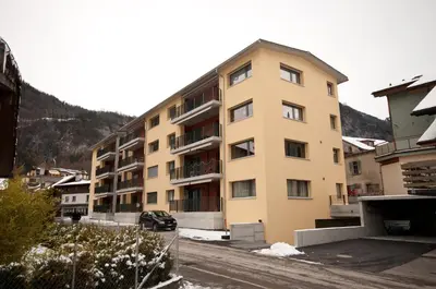 Ein allgemeiner Bergblick oder ein Berglick von der Ferienwohnung aus