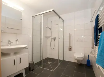 Ein Badezimmer in der Unterkunft Alpbachstrasse 4, Meiringen