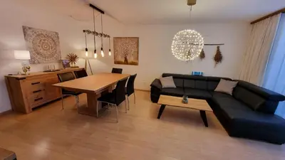 Ein Sitzbereich in der Unterkunft Apartment ZerMo