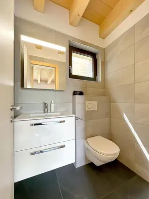Ein Badezimmer in der Unterkunft My Mountain Paradise - Swiss Alps