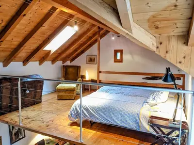 Ein Bett oder Betten in einem Zimmer der Unterkunft Wild Valley Natura Pura in Valle Onsernone