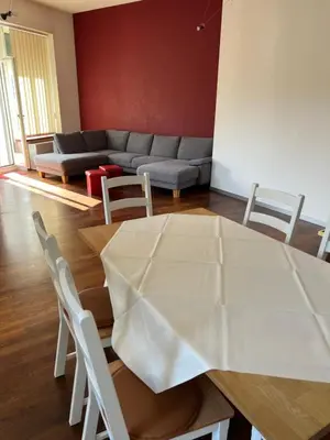 Ein Sitzbereich in der Unterkunft APARTMENT PETER