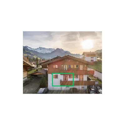 Ein allgemeiner Bergblick oder ein Berglick von der Ferienwohnung aus