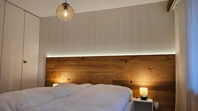 Ein Bett oder Betten in einem Zimmer der Unterkunft Sonnenzauber