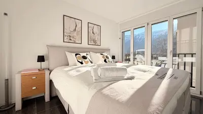 Ein Bett oder Betten in einem Zimmer der Unterkunft Center Park Apartment