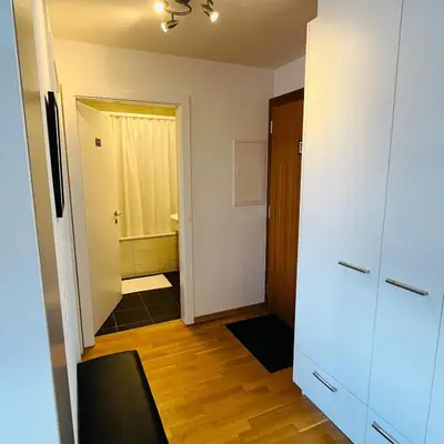 Ein Bett oder Betten in einem Zimmer der Unterkunft Joli appartement 2 pièces et demi tout confort, Balcon du Ciel NAX Mont-Noble