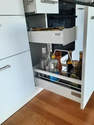 Küche/Küchenzeile in der Unterkunft Joli appartement 2 pièces et demi tout confort, Balcon du Ciel NAX Mont-Noble