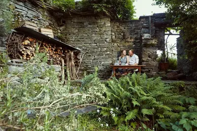 Ein Garten an der Unterkunft Wild Valley Secret Garden in Valle Onsernone