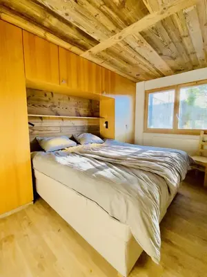 Ein Bett oder Betten in einem Zimmer der Unterkunft Fontanettaz V 007 - MOUNTAIN & VIEW apartment 8 pers