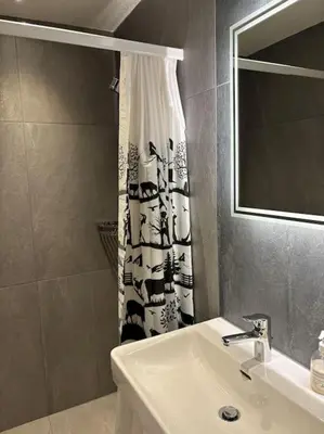 Ein Badezimmer in der Unterkunft Ferienwohnung im Chalet Bergruh - Hasliberg Reuti
