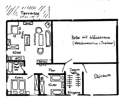 Grundriss der Unterkunft Stalu D1 - Bürchen