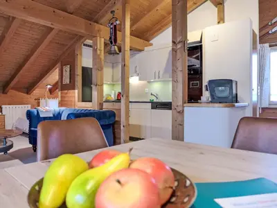 Küche/Küchenzeile in der Unterkunft Apartment Chalet Bienli Oben by Interhome