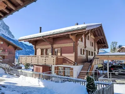 Ein allgemeiner Bergblick oder ein Berglick von der Ferienwohnung aus