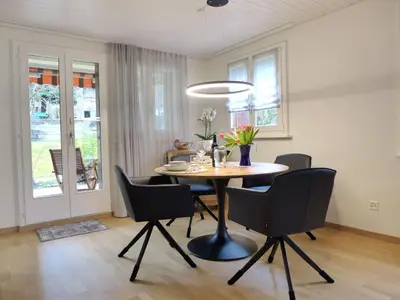 Ein Sitzbereich in der Unterkunft Apartment Beatrice Garden by Interhome