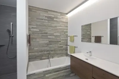 Ein Badezimmer in der Unterkunft Bietschhornblick