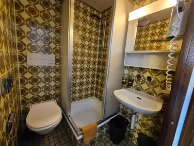 Ein Badezimmer in der Unterkunft Lötschberg Zentrum