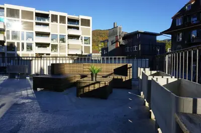 Das Gebäude in dem sich die Ferienwohnung befindet